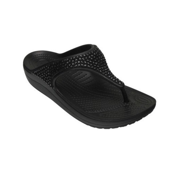 women's crocs sloane embellished flip